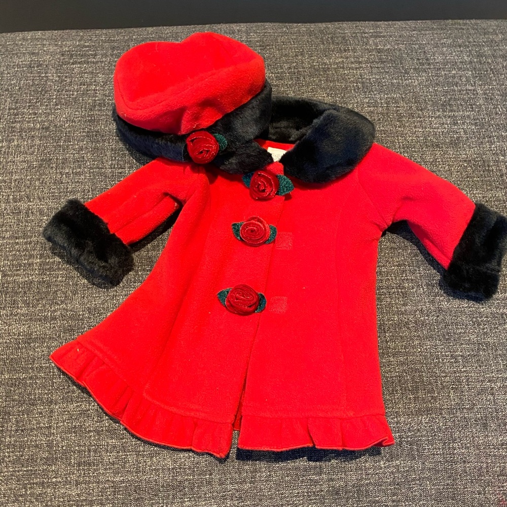 Fleece Floral Coat
